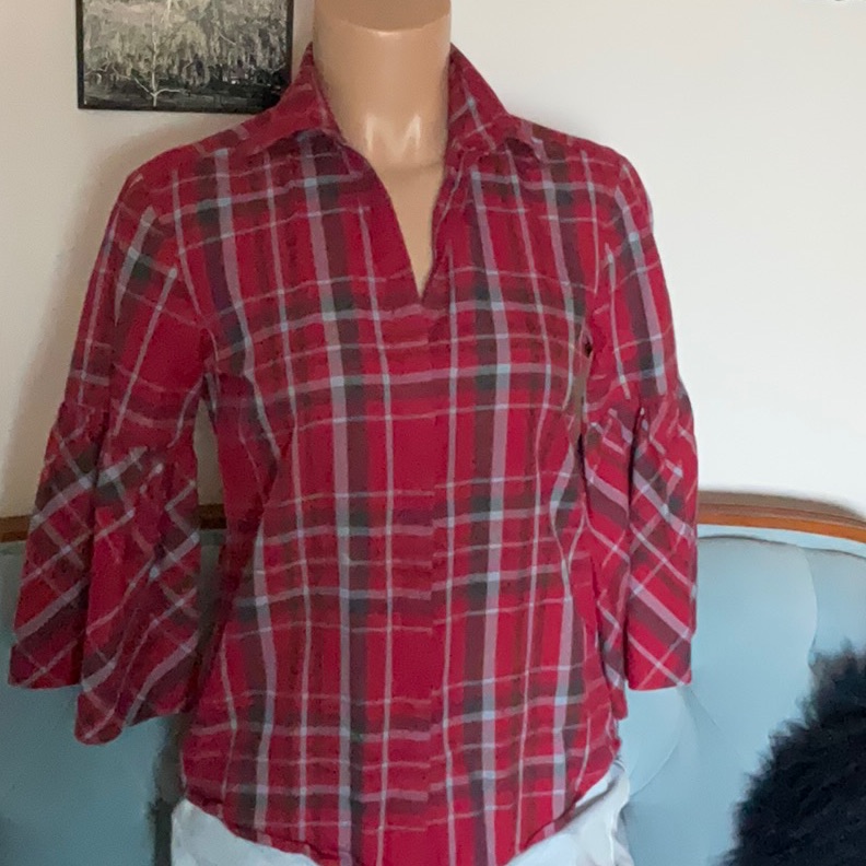 Button Down With Flared Sleeves